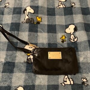 Michael Kors Black Patent Wristlet